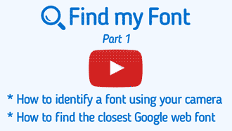 Identify font using your camera