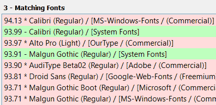 find local fonts