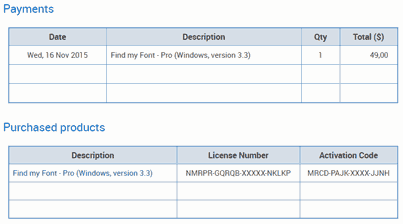 Account Infomation page